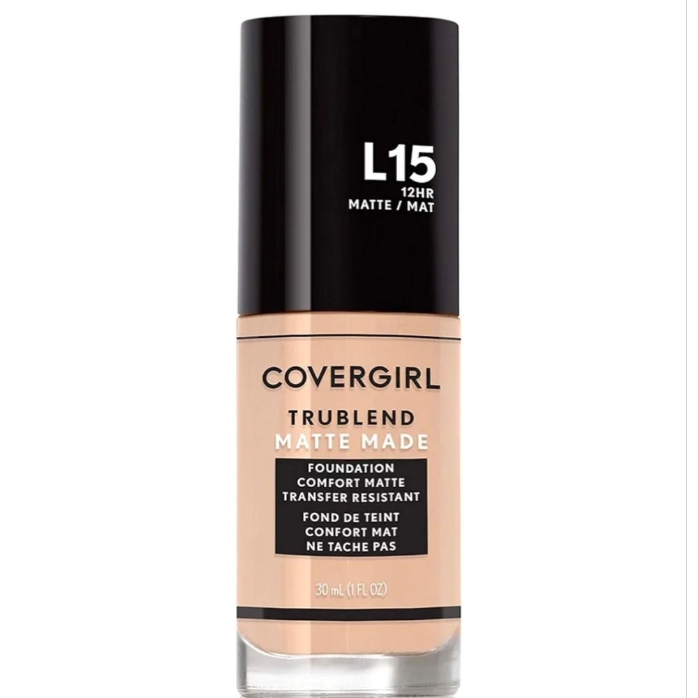 Covergirl TruBlend Matte Made Foundation - L15 Porcelain BNIB
